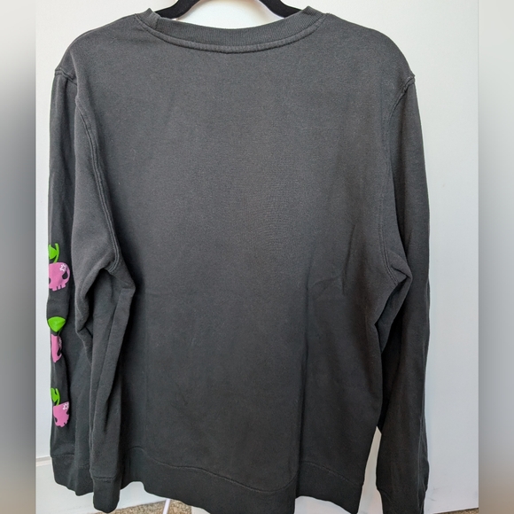 Sanrio Kuromi Character Graphic Crewneck Sweatshirt Sz L Cotton Blend - Picture 5 of 12